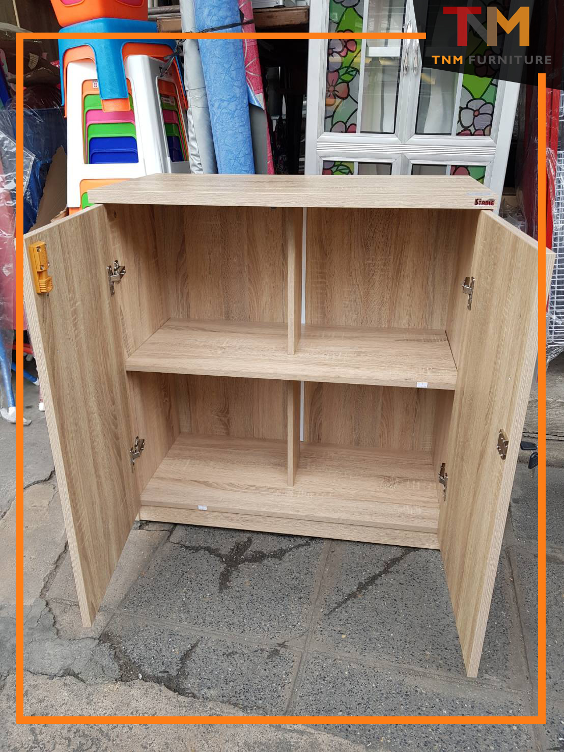 ตู้เอกสารสำนักงาน 2บานเปิด(เตี้ย) ST-080-LD