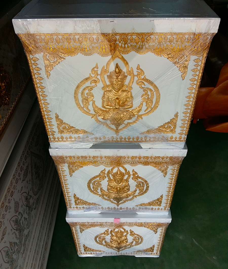 โลงบริจาค เทพพนม (ภายในบุผ้าฟองน้ำ+หมอน)