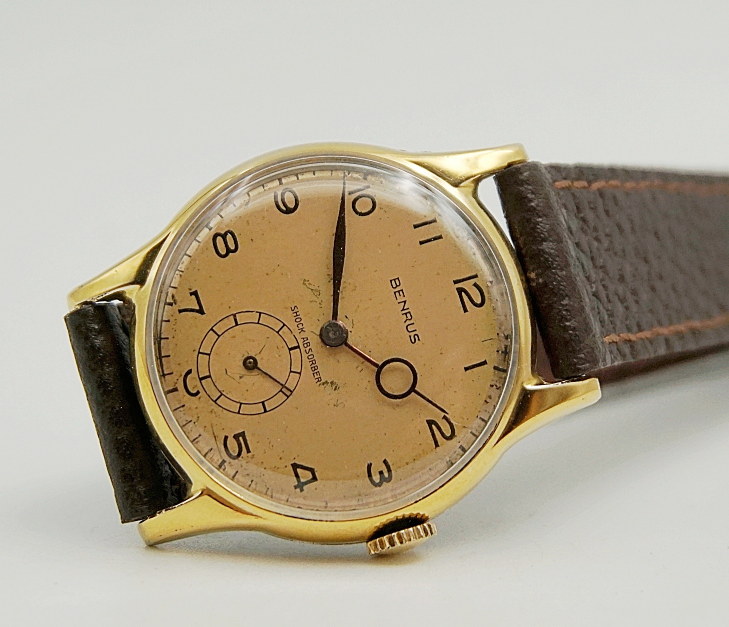 นาฬิกาเก่า BENRUS ไขลานสองเข็มครึ่ง