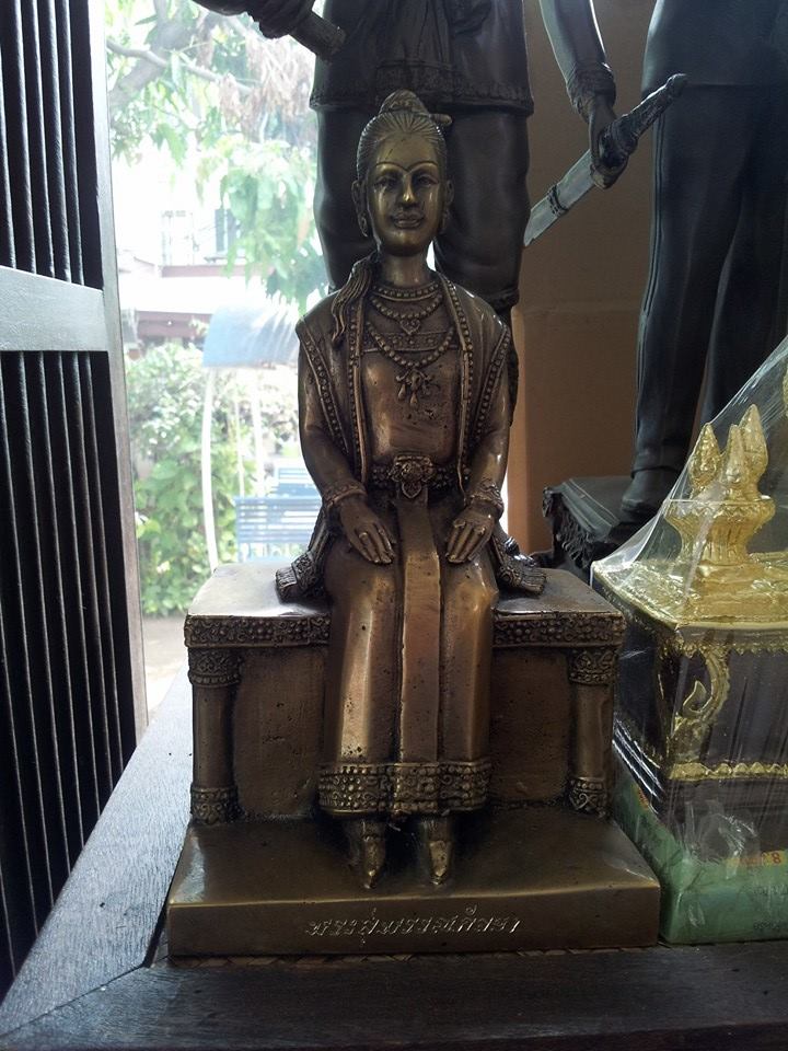 พระสุพัรรณกัลยา ทองเหลือง ขนาด5 นิ้ว รหัส4060