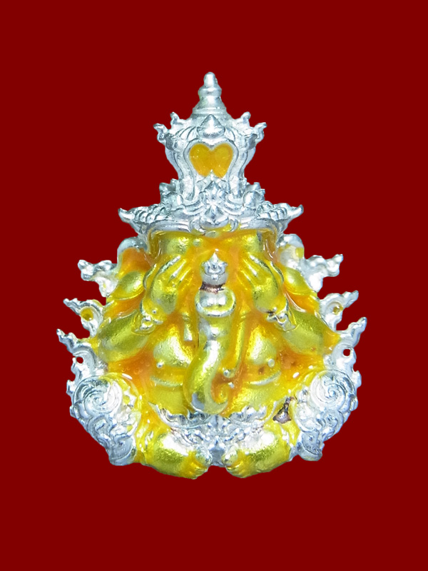 พระพิฆเนศปิดตามหาลาภ หลวงปู่บุญมา สำนักสงฆ์เขาแก้วทอง เลขโค๊ต 1 (โชว์)