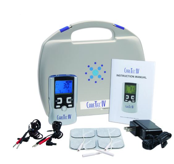 เครื่องกระตุ้นไฟฟ้ากล้ามเนื้อแบบพกพา 4 in 1 Caretec IV TENS, EMS, IF, RUSSIAN STIM