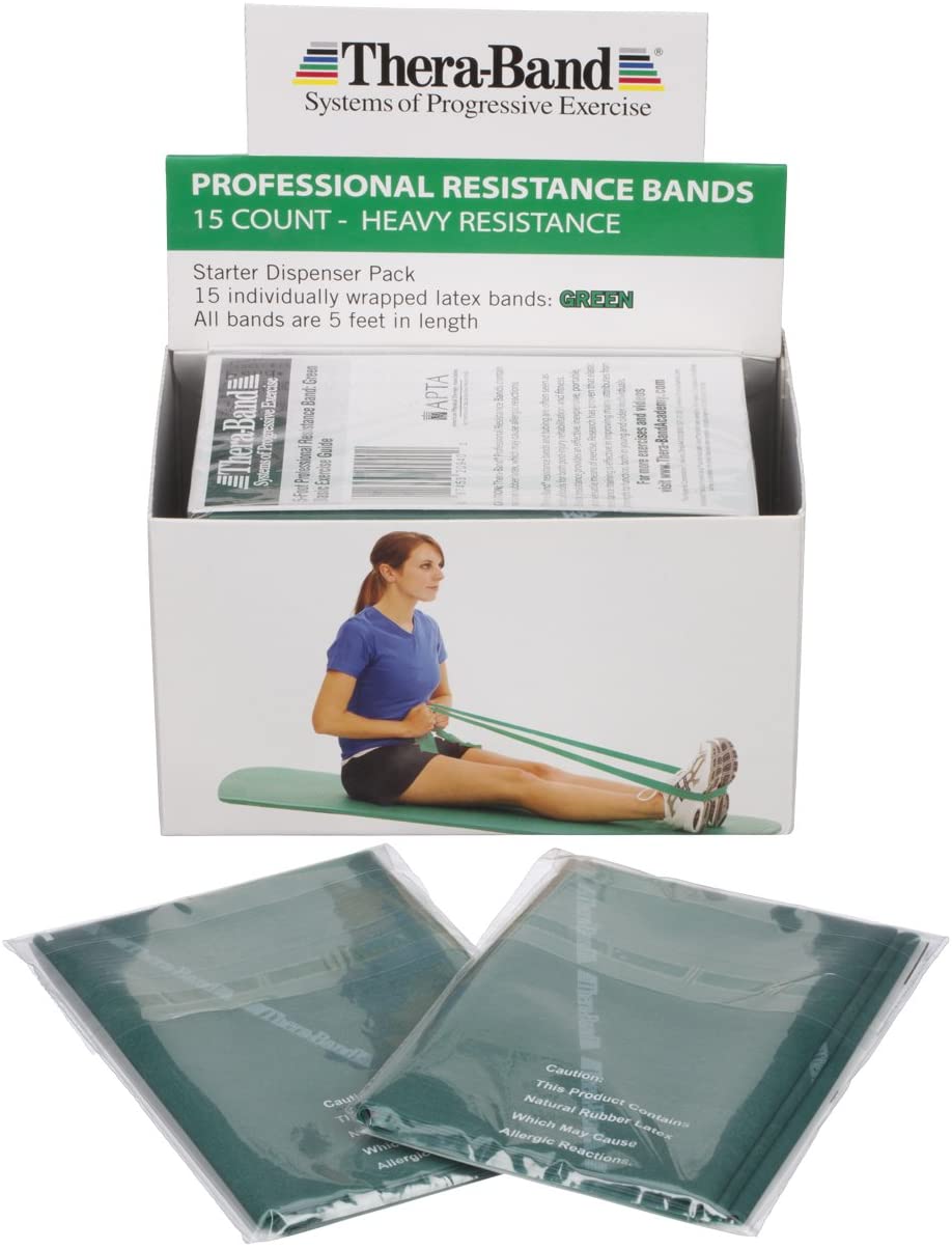 ยางยืดกายภาพบำบัด Thera band (สีเขียว)