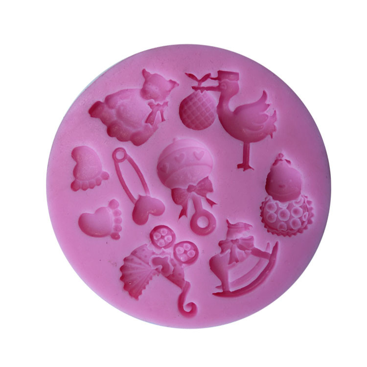 แม่พิมพ์ ซิลิโคน สำหรับทำฟองดองท์ กัมเพส รูปของเล่นเด็ก