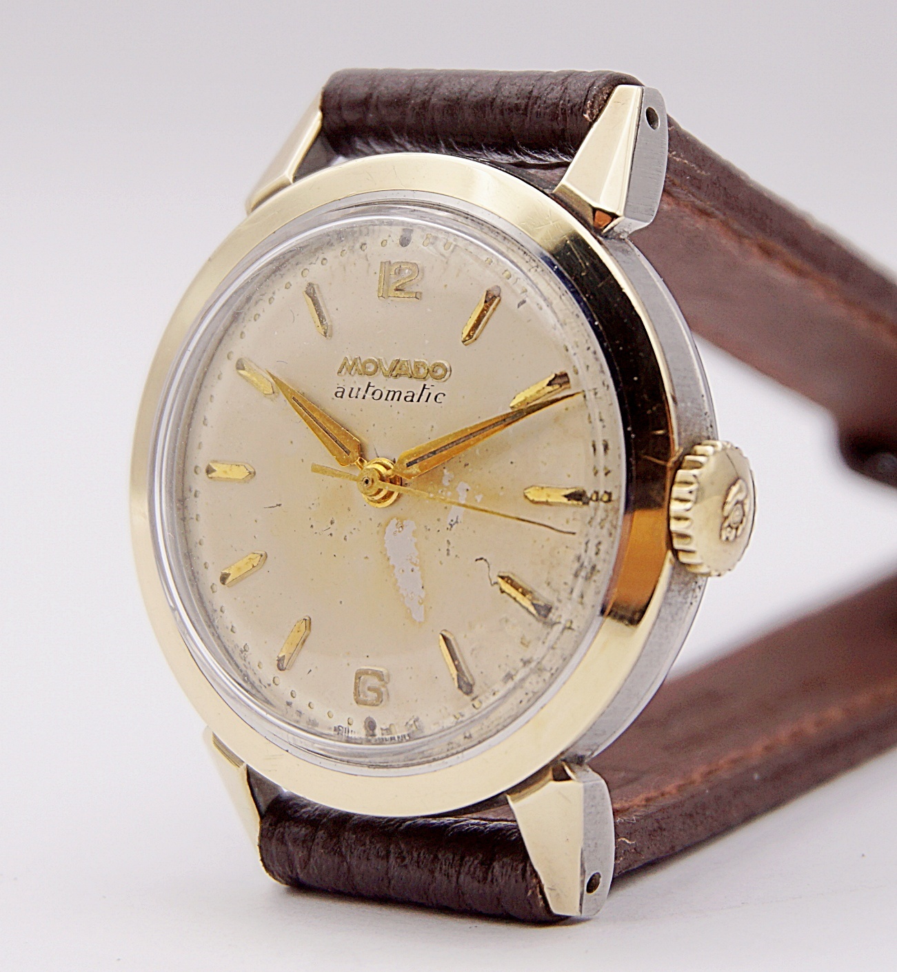 นาฬิกาเก่า MOVADO ออโตเมติกครึ่งรอบ