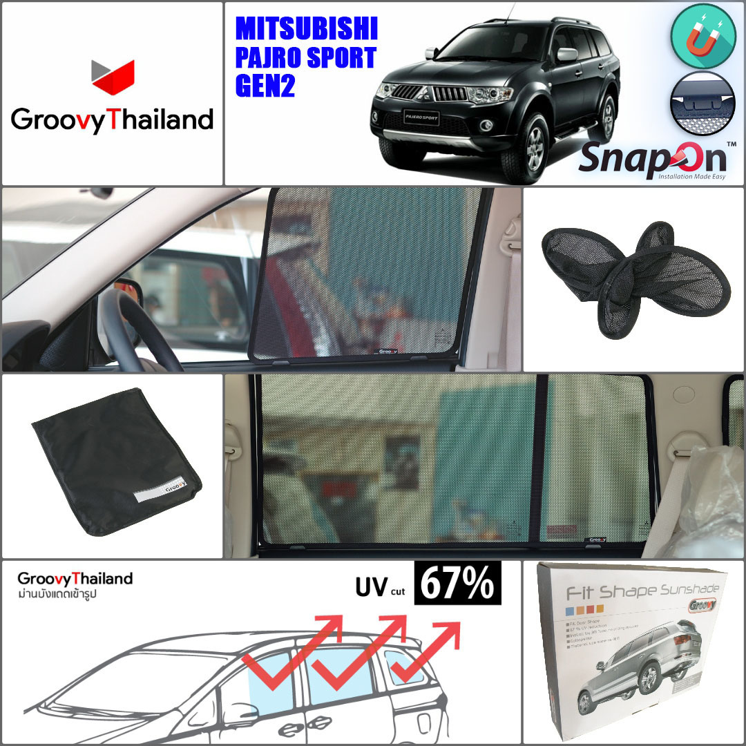 MITSUBISHI PAJERO SPORT Gen2 2008~2010 แอร์ด้านข้าง (SnapOn - 6 pcs)