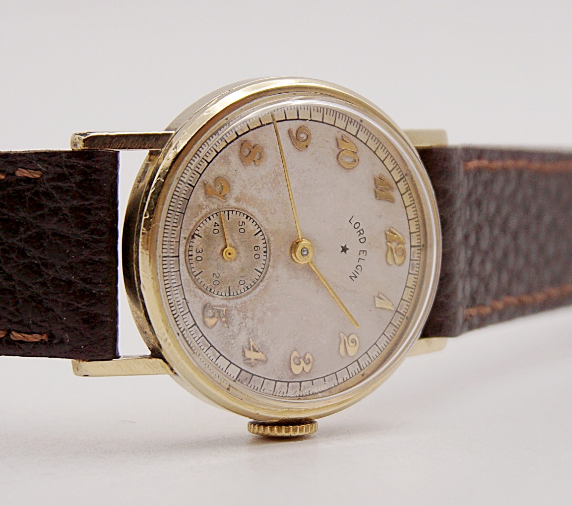 นาฬิกาเก่า LORD ELGIN ไขลานสองเข็มครึ่ง