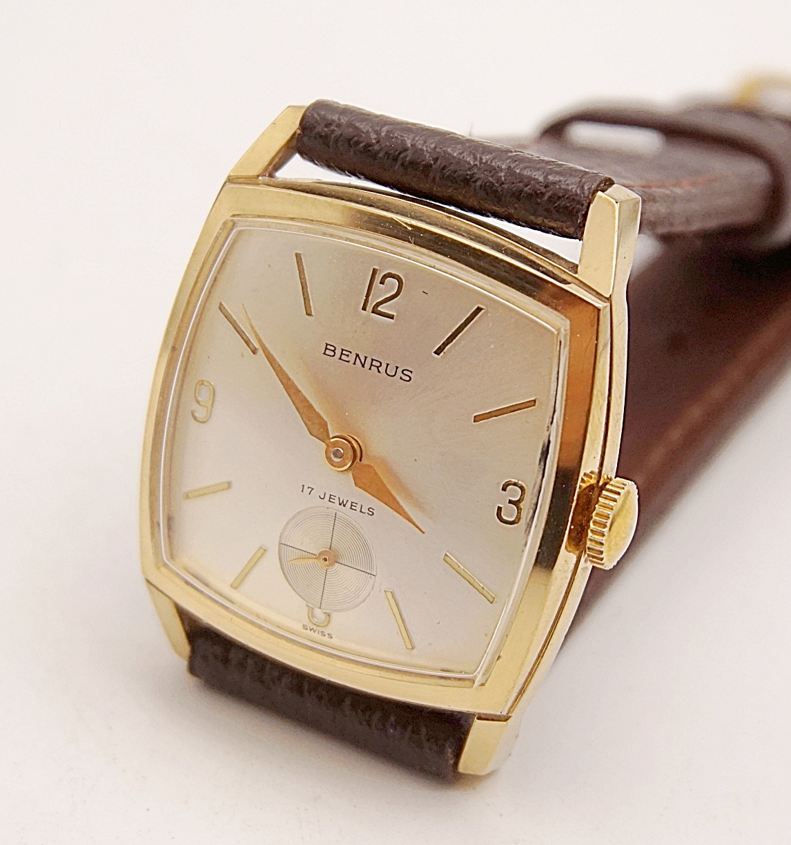 นาฬิกาเก่า BENRUS ไขลานสองเข็มครึ่ง