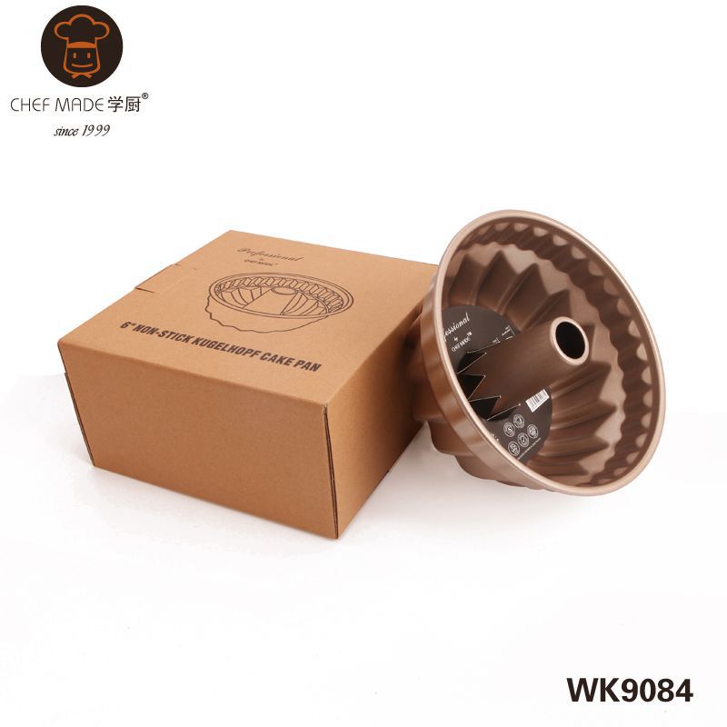 พิมพ์เค้ก เทฟล่อน สีทอง ขนาด 7 นิ้ว (WK9084)