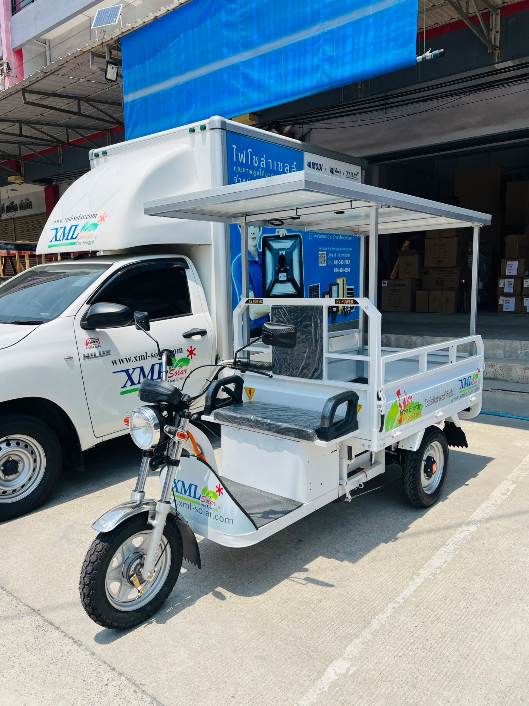 รถกระบะ 3 ล้อ โซล่าเซลล์