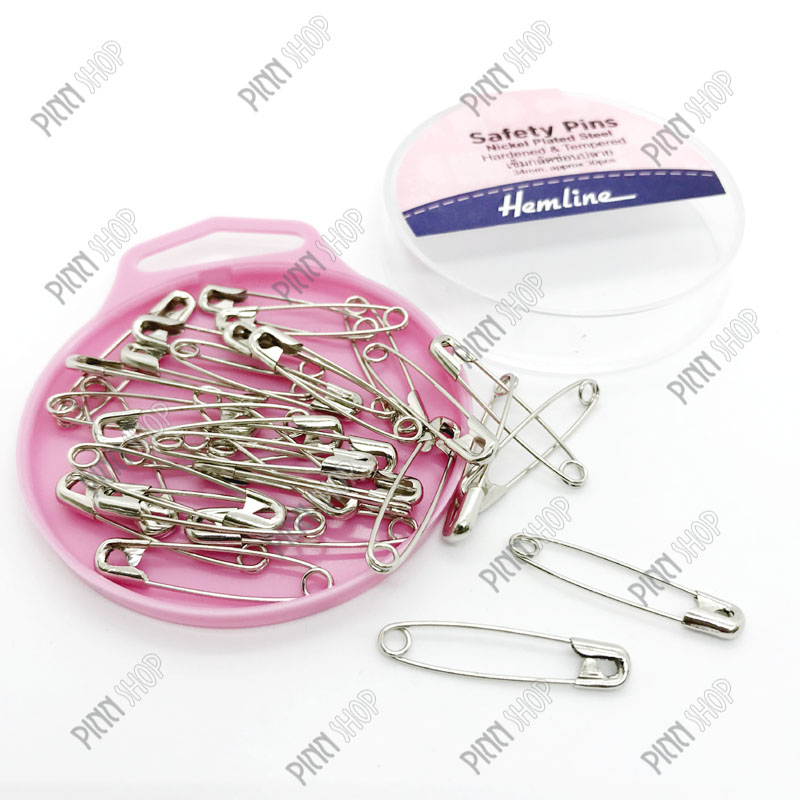 เข็มกลัดซ่อนปลาย ขนาด 34 มม.