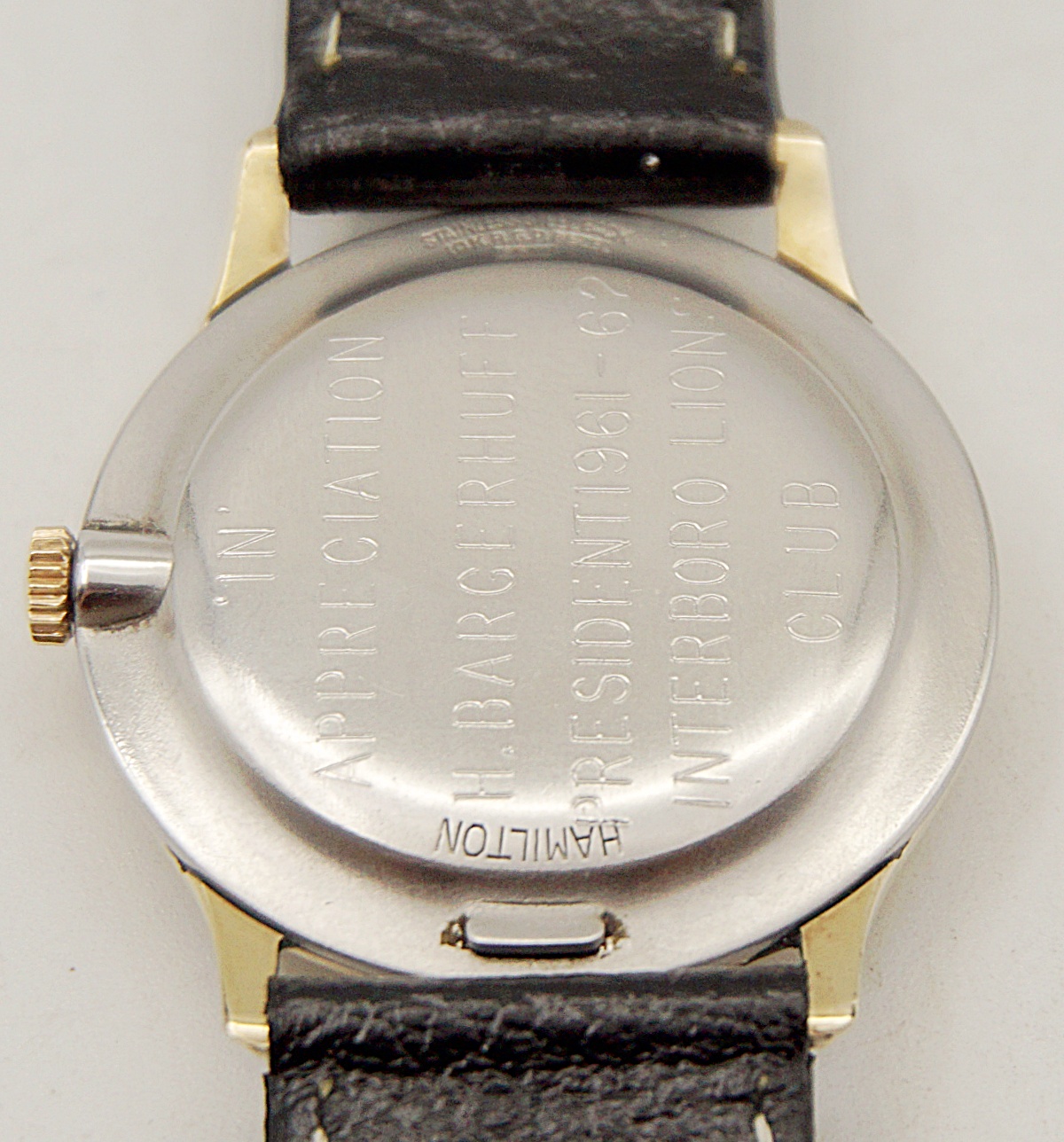 นาฬิกาเก่า HAMILTON ไขลานสองเข็มครึ่ง