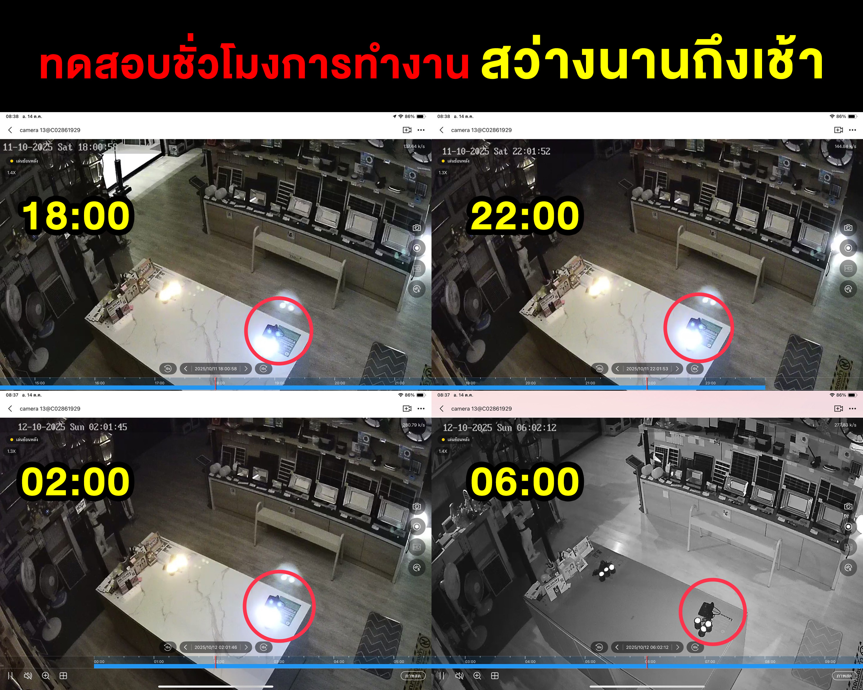 ไฟโซล่าเซลล์ส่องใต้น้ำ 18 LED รุ่น 3 หัว