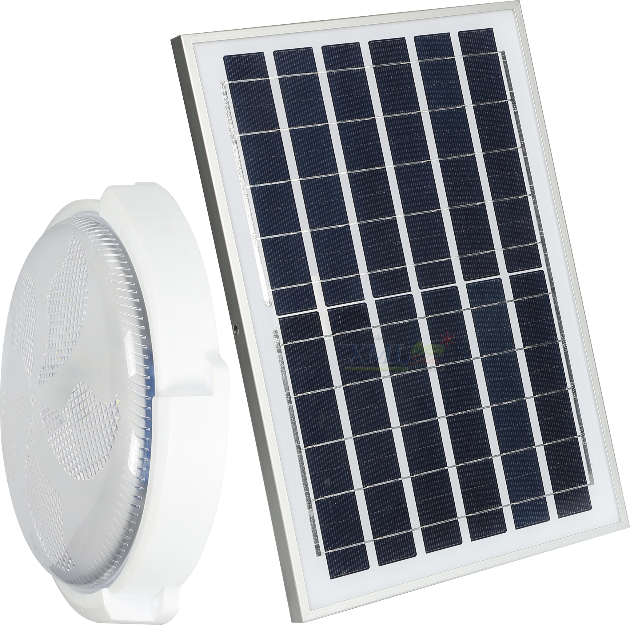 โคมไฟซาลาเปาโซล่าเซลล์ ติดเพดาน-ผนัง รุ่น 80W. (แสงขาว)