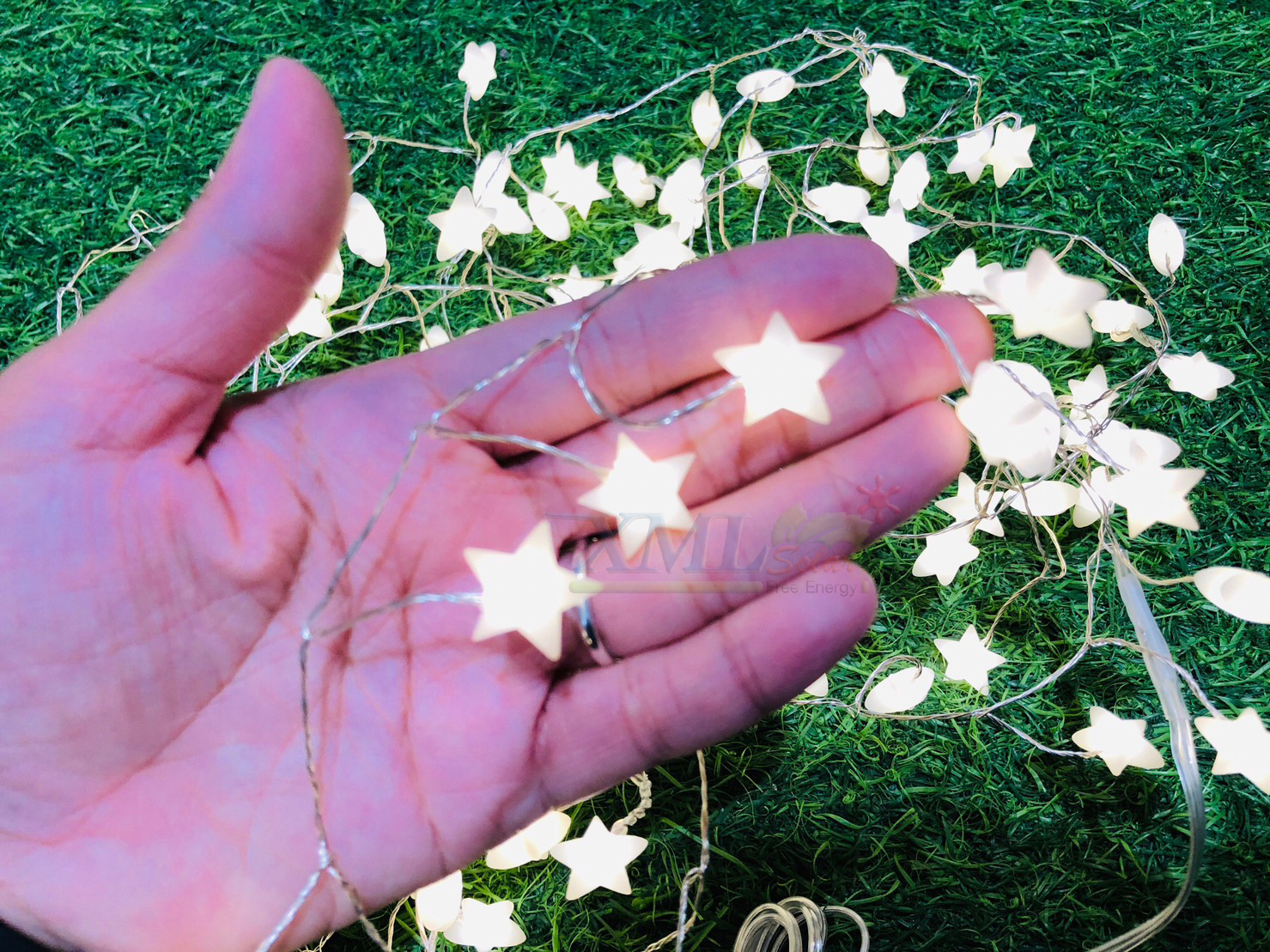 ไฟกระพริบโซล่าเซลล์ ทรงดาว 120 ดวง รุ่น MD-SOLAR-C2012 (เเสง : เหลืองวอมไวท์)