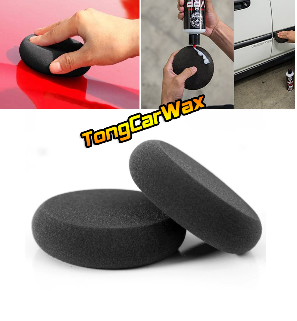 ฟองน้ำ UFO Black สำหรับลง Cleaner เคลือบยาง พลาสติก