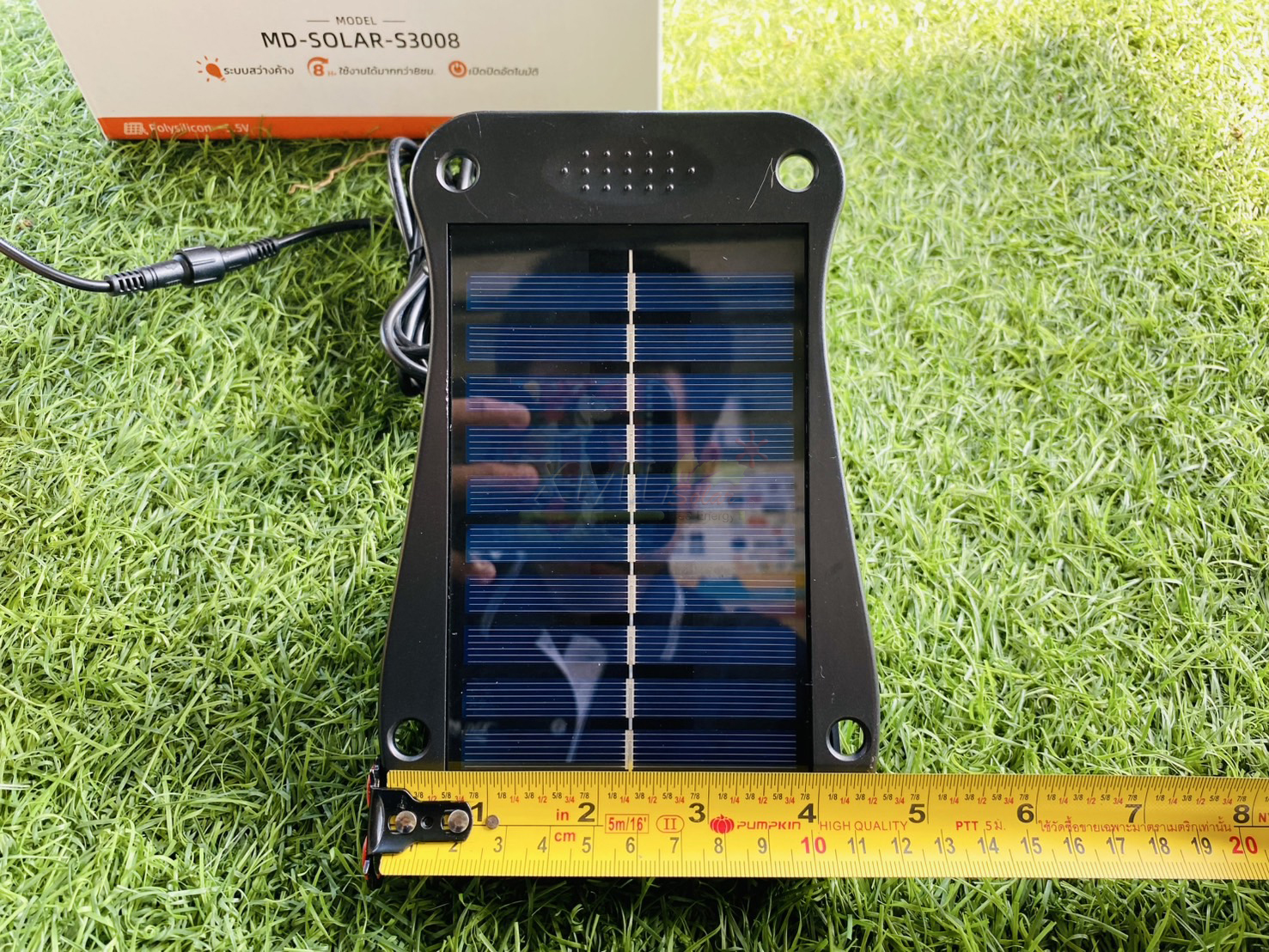 โคมไฟแขวน โซล่าเซลล์ รุ่น MD-S3008 (แสง : เหลืองวอมไวท์)