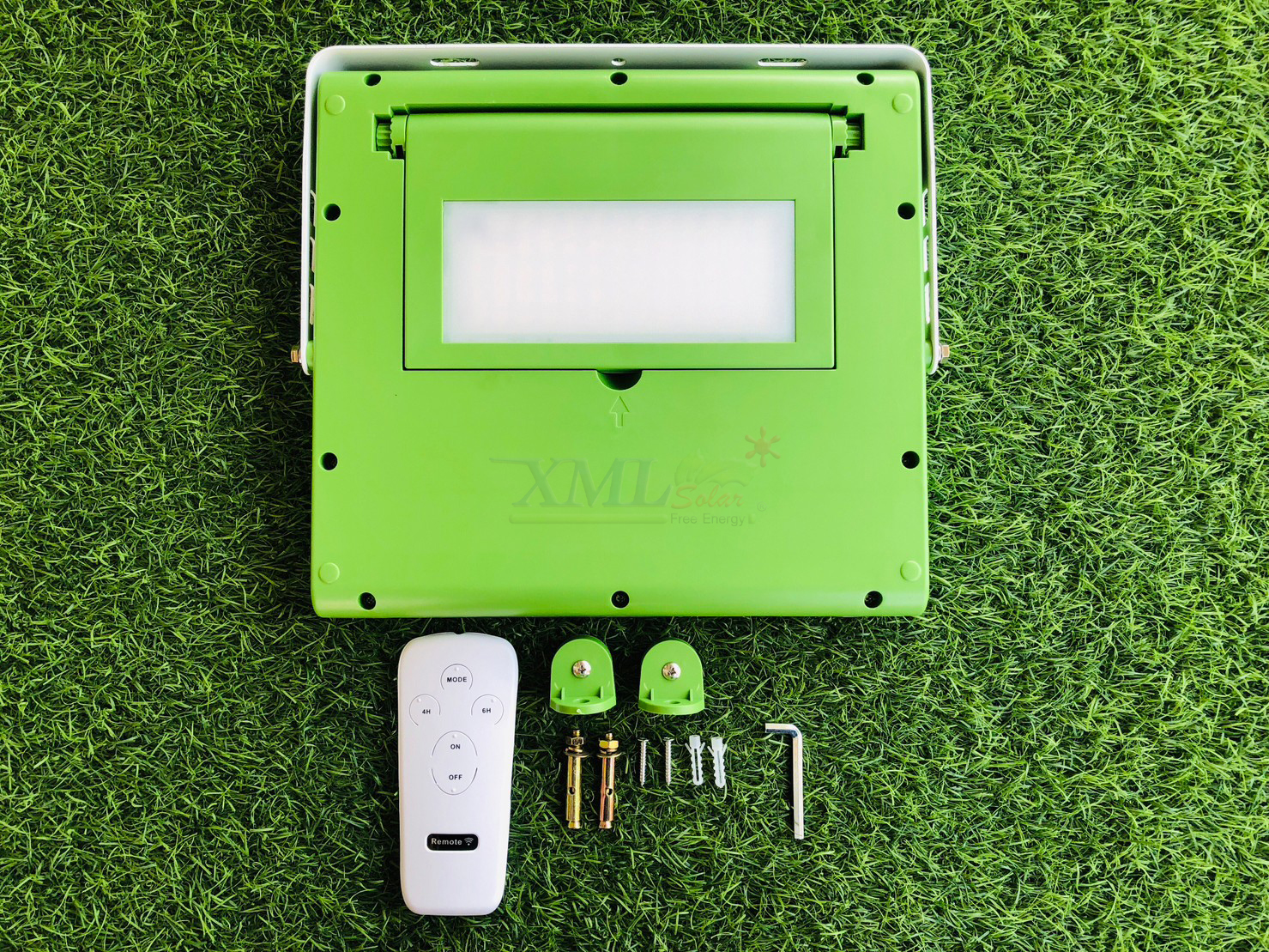 ไฟสปอตไลท์โซล่าเซลล์ 100 W รุ่น MD-PT19 (เปิดได้ 3 แสง)