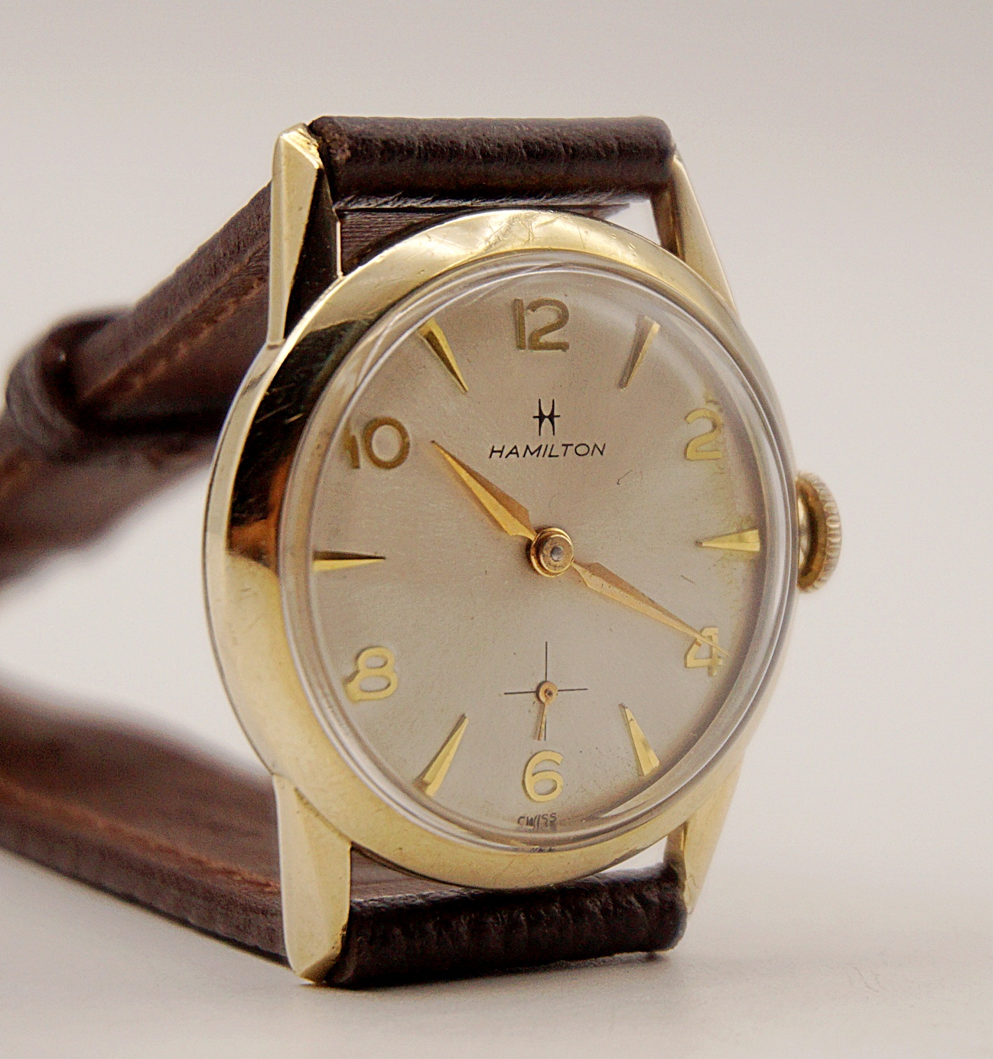 นาฬิกาเก่า HAMILTON ไขลานสองเข็มครึ่ง