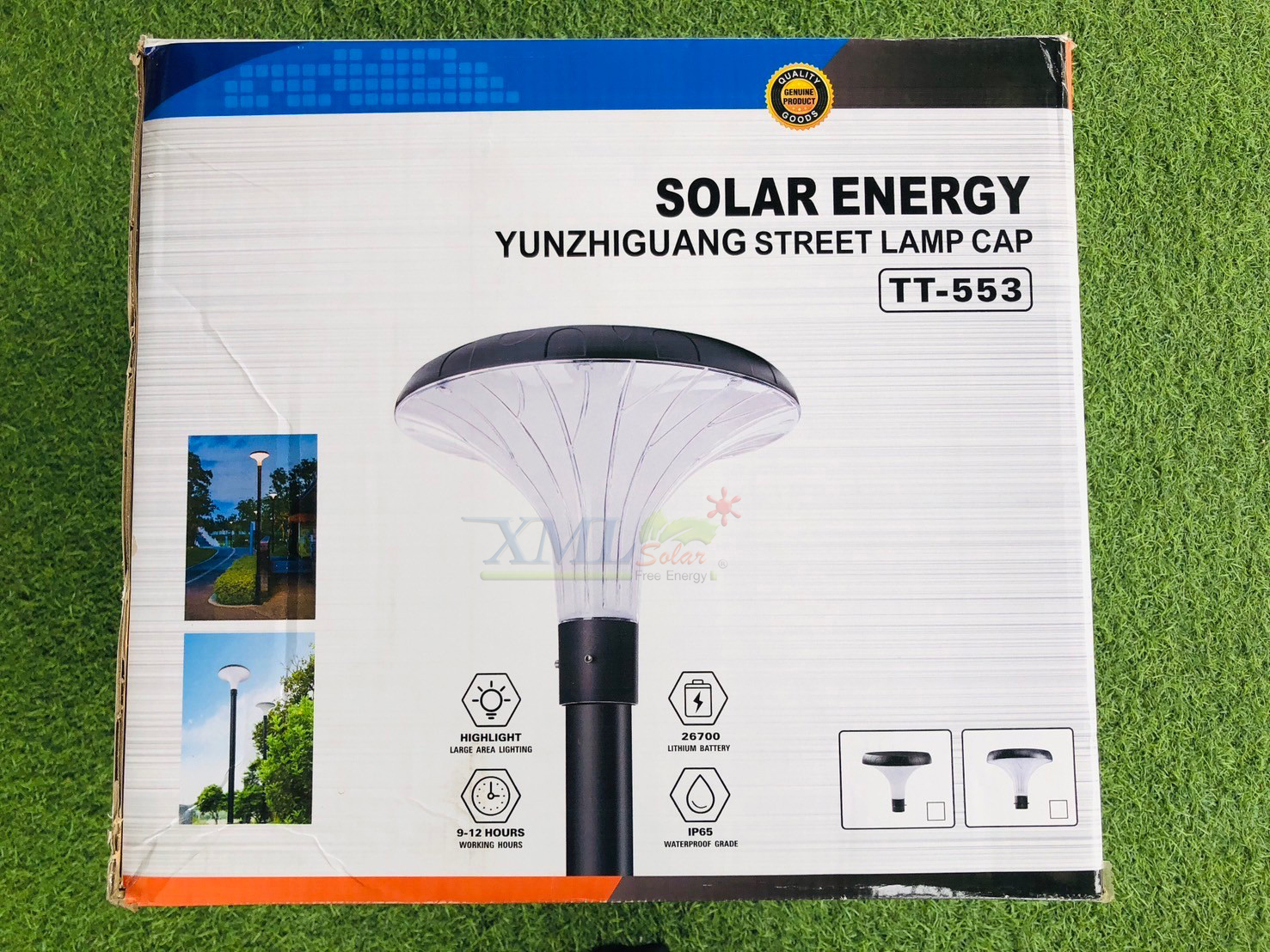 TT-553 รุ่น โคมไฟหัวเสาโซล่าเซลล์