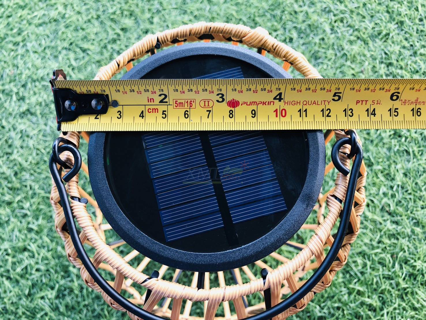 โคมไฟหวายโซล่าเซลล์ รุ่น MD-S3004 (แสง : เหลืองวอมไวท์)
