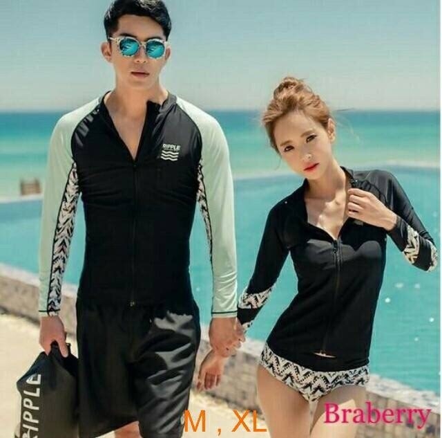 ชุดว่ายน้ำแขนยาว ทรงสวย ใส่แล้วทำให้หุ่นดูเพรียวสวย มีไซส์ M , XL ราคาชุดละ 590 บาท