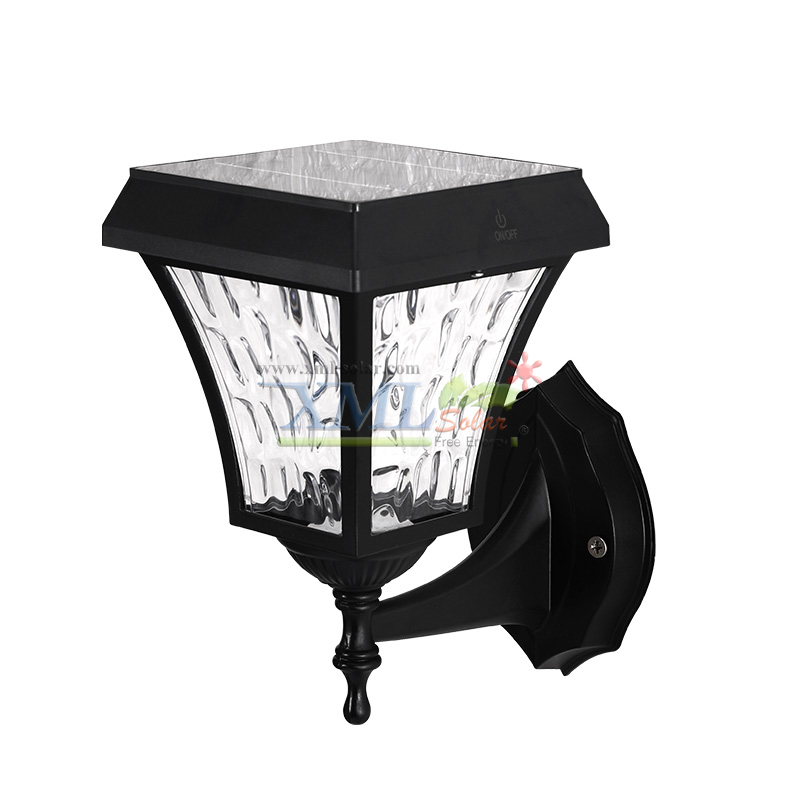 โคมไฟกิ่งโซล่าเซลล์ รุ่นใหม่ ทรงสี่เหลี่ยม ระบบสัมผัส (เเสง : เหลืองวอมไวท์)