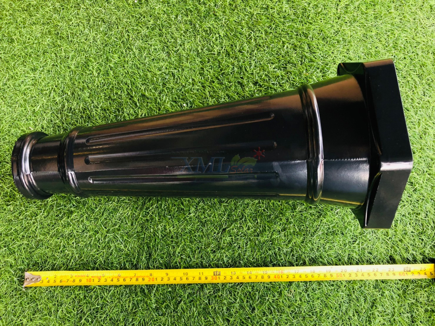 ตั้งพื้นโซล่าเซลล์ ทรงยุโรป กิ่งคู่ สูง 220 cm. (เปิดได้ 2 แสง)