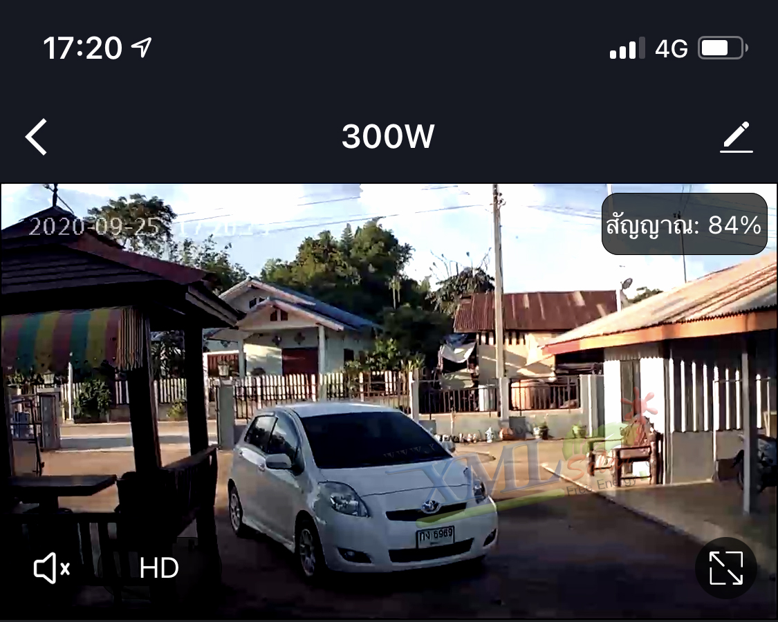 ไฟสปอตไลท์โซล่าเซลล์ 300 W. รุ่น Smart IOT With CCTV Camera (เเสง : ขาว)