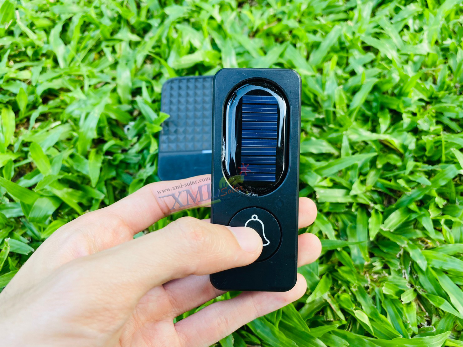 กริ่งโซล่าเซลล์ อเนกประสงค์ สีดำ (Solar Doorbell)