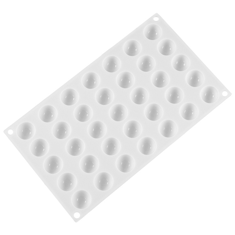 โมล(Mold) แม่พิมพ์ซิลิโคน ทำวุ้น ขนม สบู่ งานdiy ทรงกลม 35 ช่อง (5 G.)