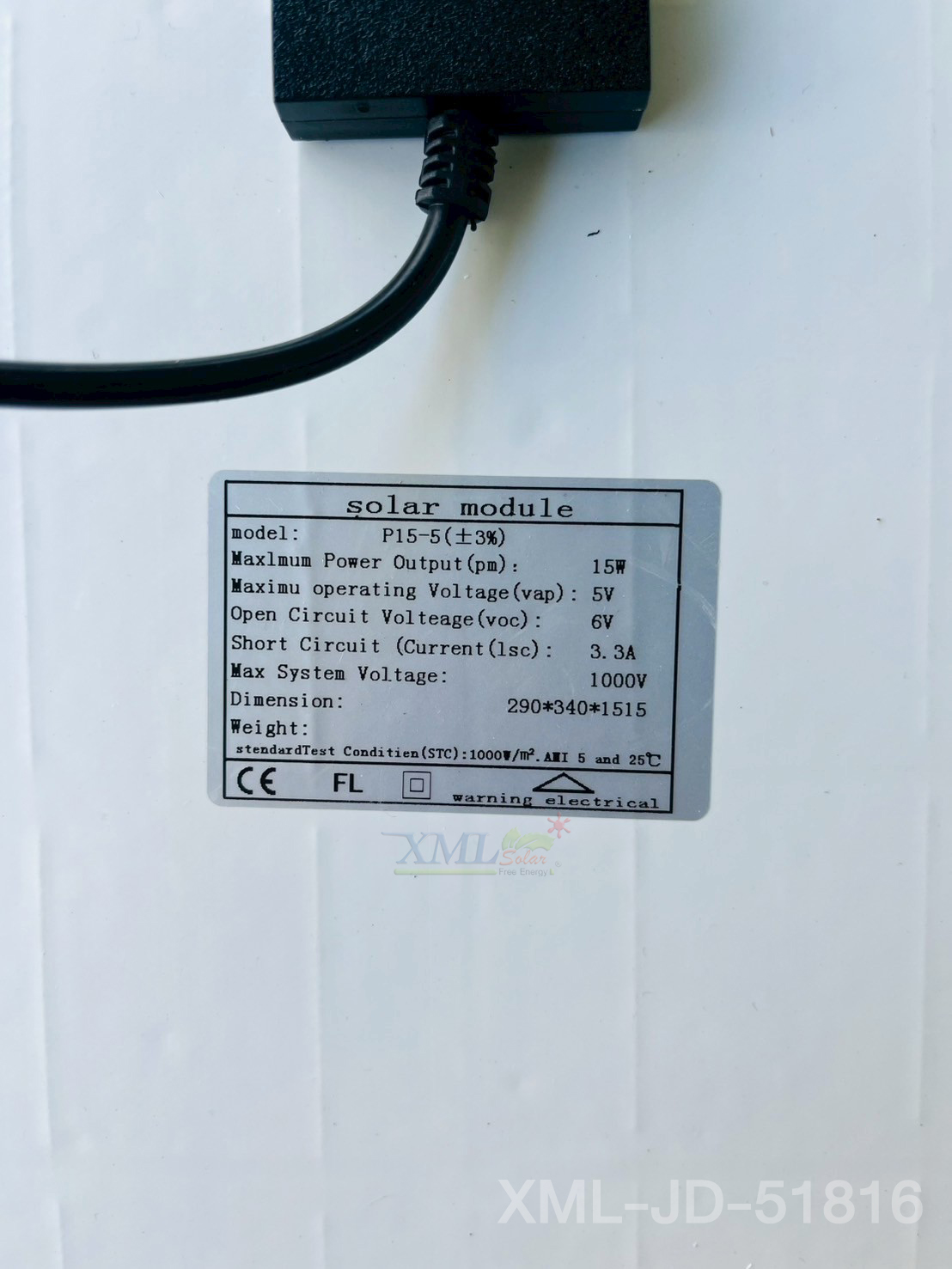 โคมไฟผนังโซล่าเซลล์ 192 LED / 324 LED รุ่น JD JINDIAN (แสง : ขาว)