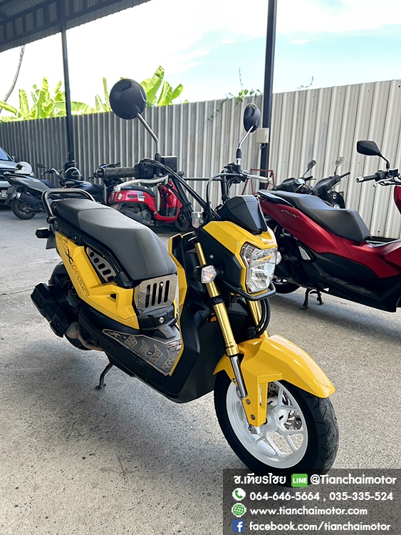 ★ดาวน์ 5,000★ZOOMER-X ปี66 สีเหลือง วิ่งน้อย ชุดสวยรอบคัน เดิมๆทั้งคัน เครื่องแน่น เครื่องดี ศูนย์ดี รถพร้อมใช้งาน ราคา 43,900