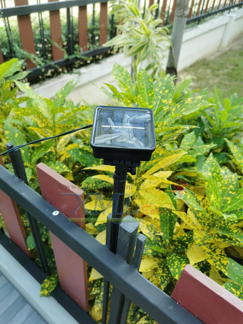 ไฟกระพริบโซล่าเซลล์ ทรงปุยหิมะ 30 ดวง (เเสง : เหลืองวอมไวท์)