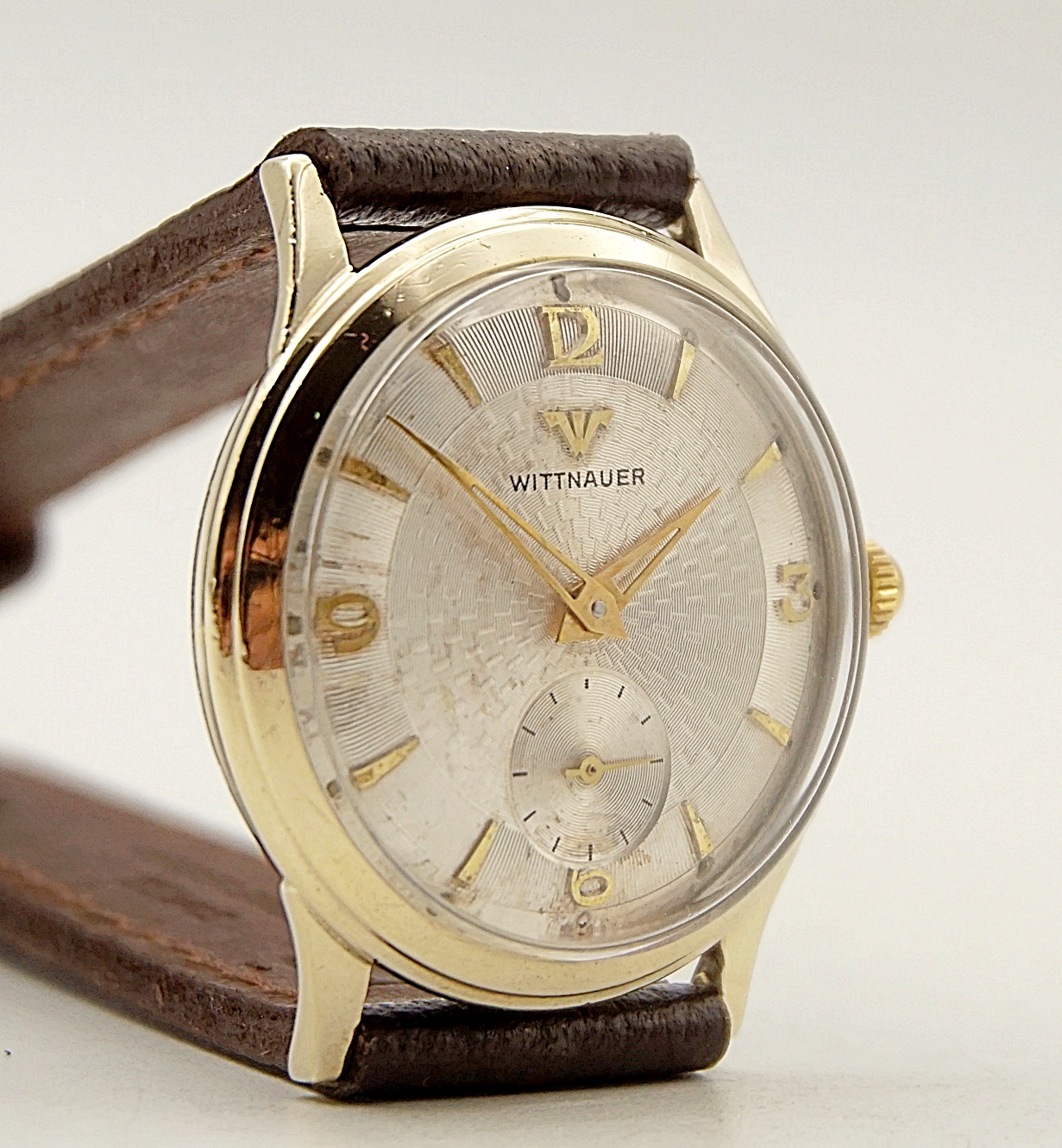 นาฬิกาเก่า WITTNAUER BY LONGINES ไขลานสองเข็มครึ่ง