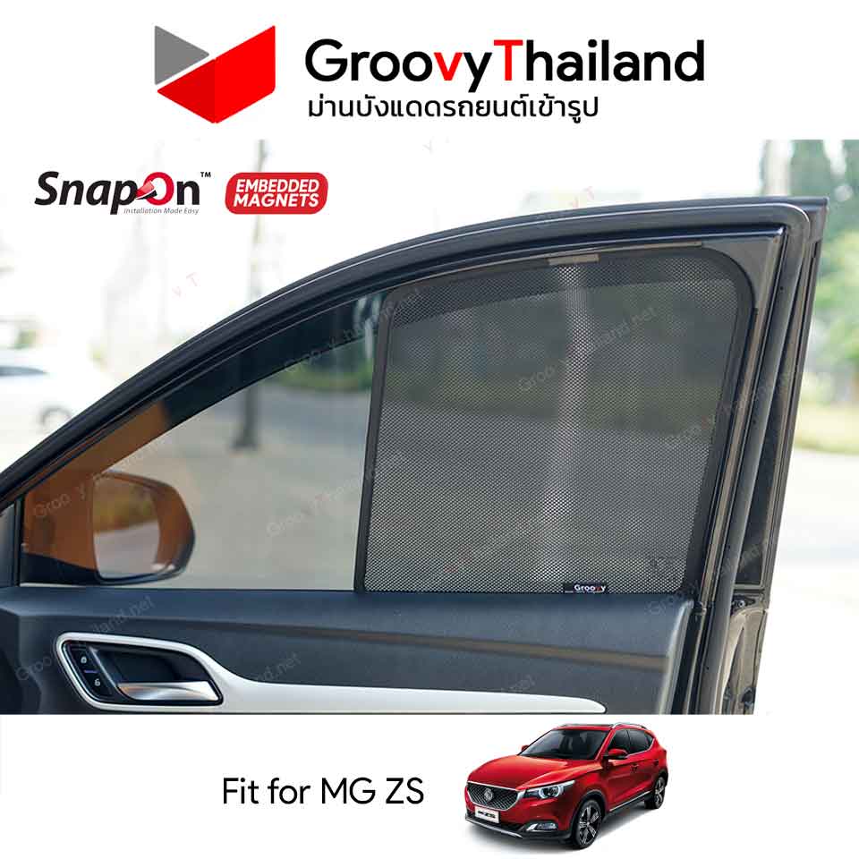 ม่านบังแดดแม่เหล็ก MG ZS (SnapOn Em - 4 pcs)
