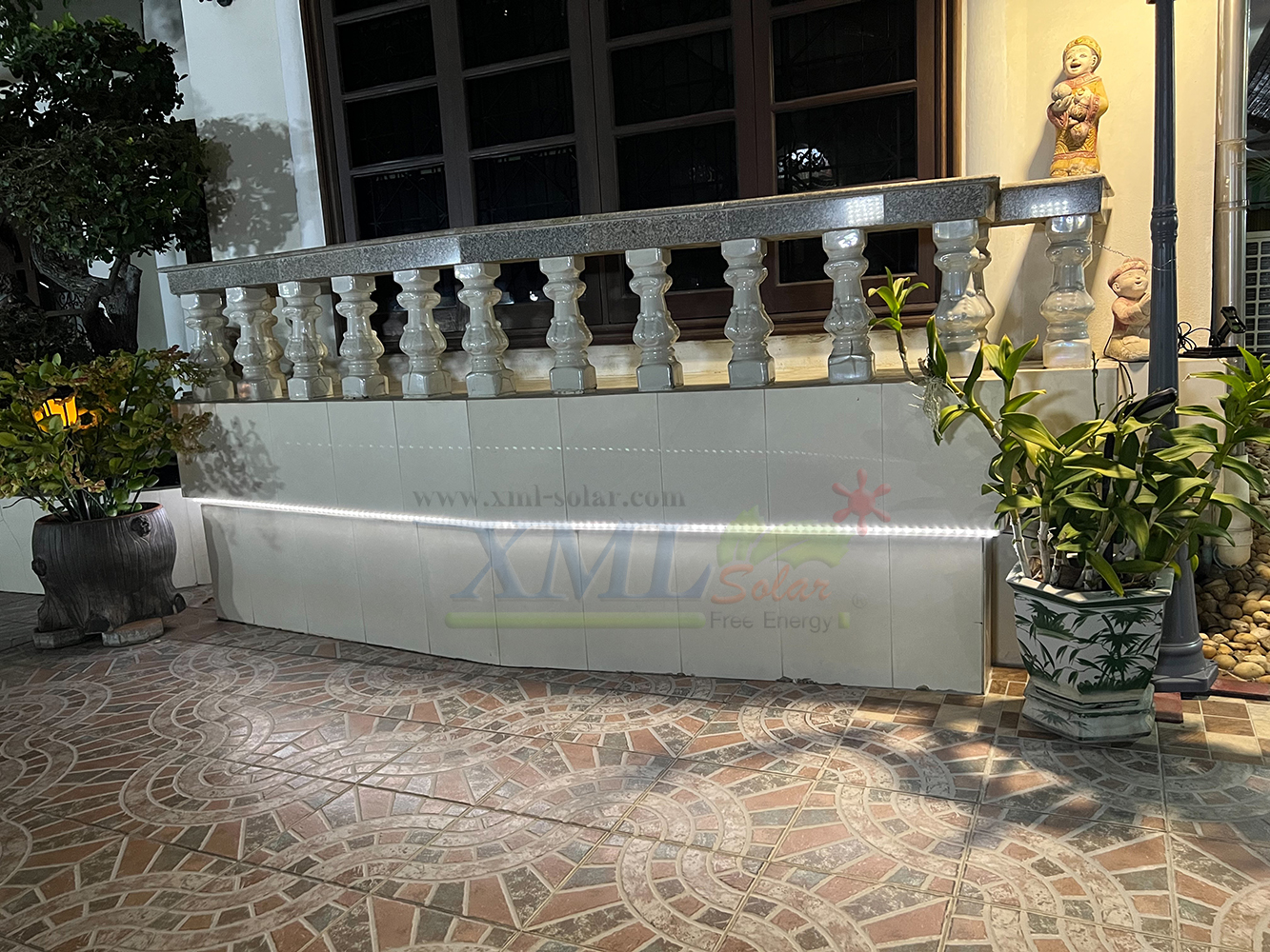 ไฟเส้น LED โซล่าเซลล์ ยาว 2.7 เมตร (เเสง : เเสงหลากสี)