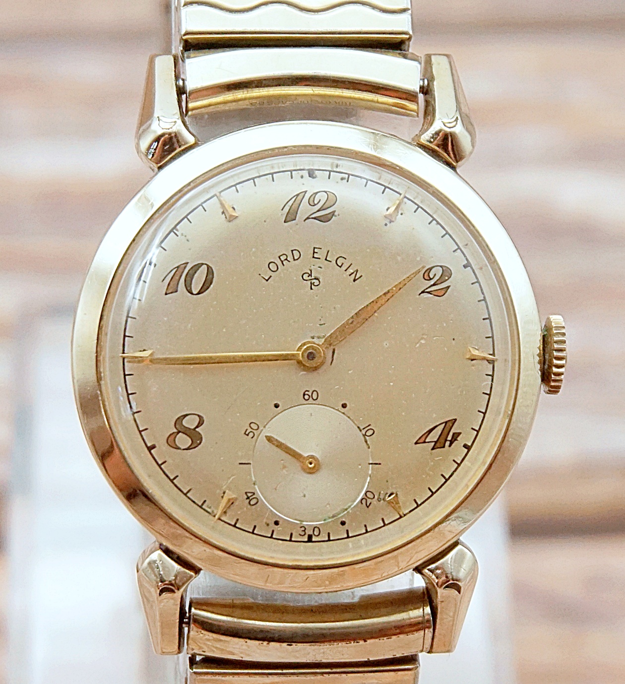 นาฬิกาเก่า LORD ELGIN ไขลานสองเข็มครึ่ง