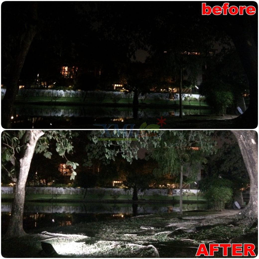 สปอร์ตไลท์โซล่าเซลล์ 100 W. รุ่นใหม่ JD8800L (แสง : ขาว)