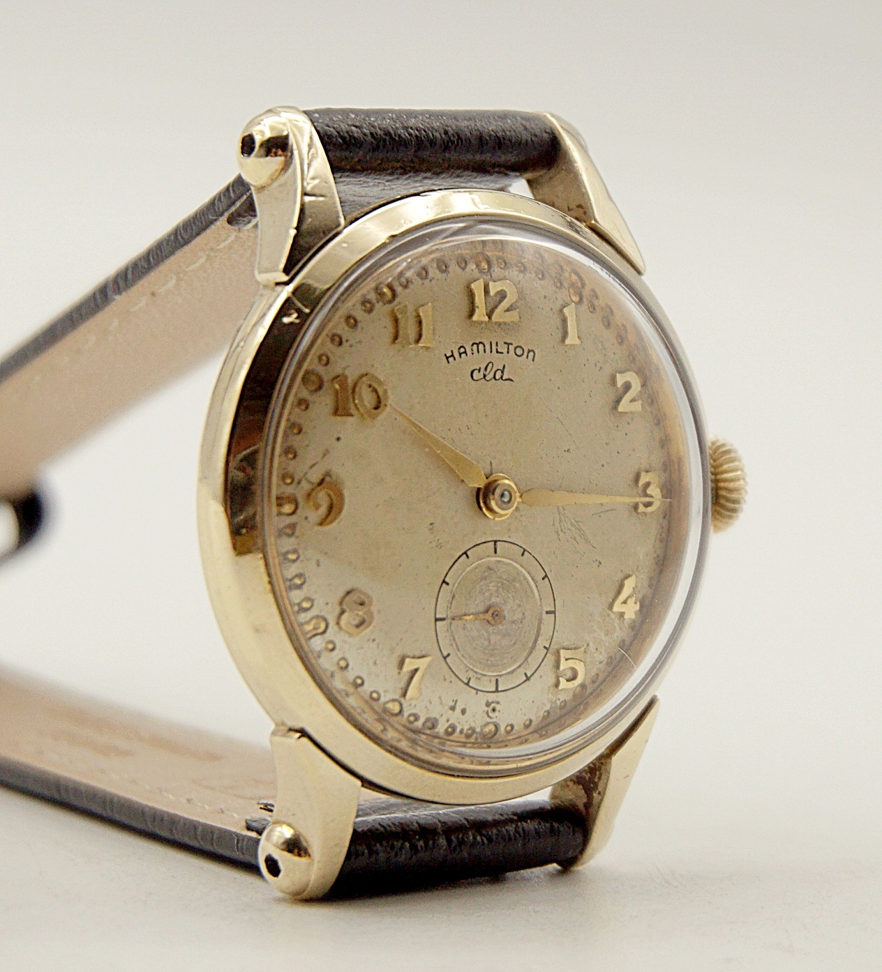 นาฬิกาเก่า HAMILTON ไขลานสองเข็มครึ่ง