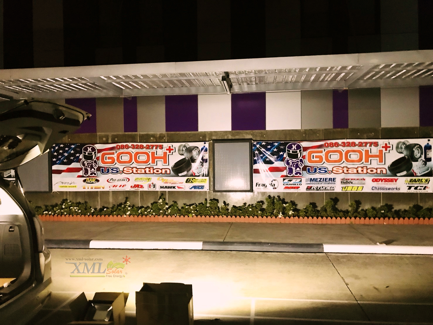 ไฟสปอตไลท์โซล่าเซลล์ 6500 Lumens. ไซต์ใหญ่ (เเสง : เหลืองวอมไวท์)