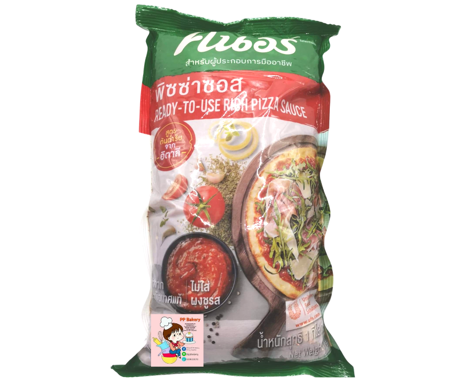 ซอสพิซซ่า ตราคนอร์ ถุงหนัก 1กิโลกรัม สูตรมะเขือเทศเข้มข้น