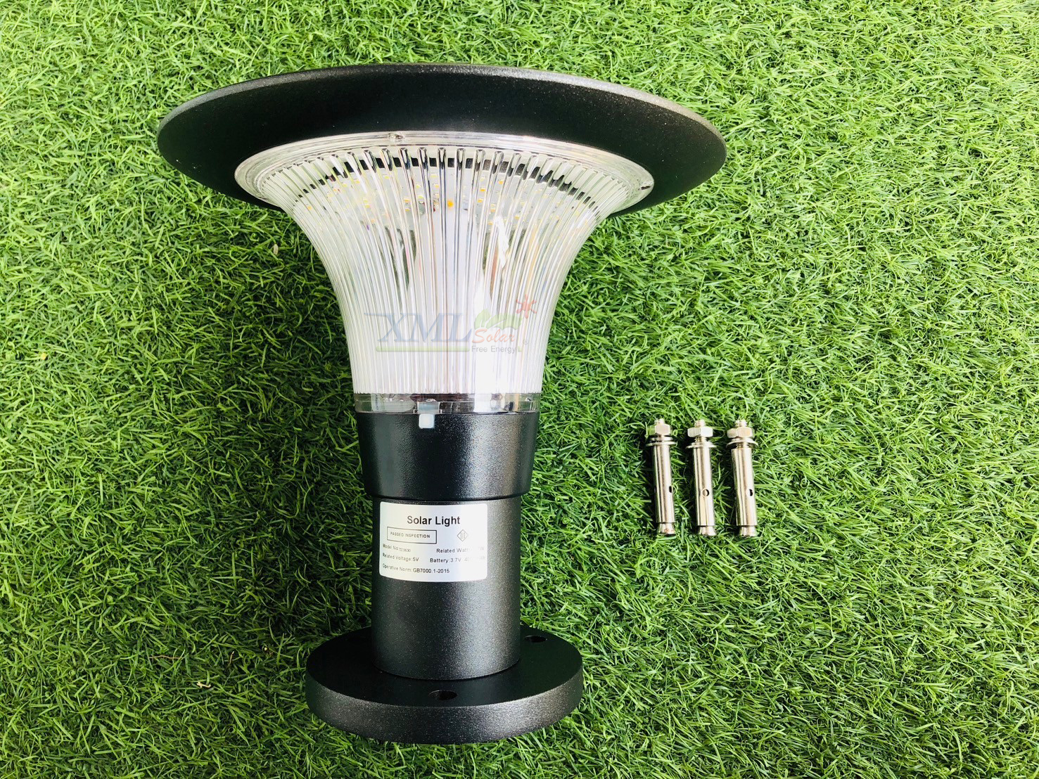 โคมไฟหัวเสาโซล่าเซลล์ รุ่น TZ-3630 (เปิดได้ 2 แสง)