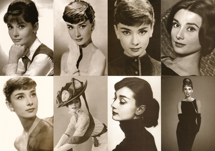 โปสการ์ด Audrey Hepburn ภาพขาวดำ 32 ใบ