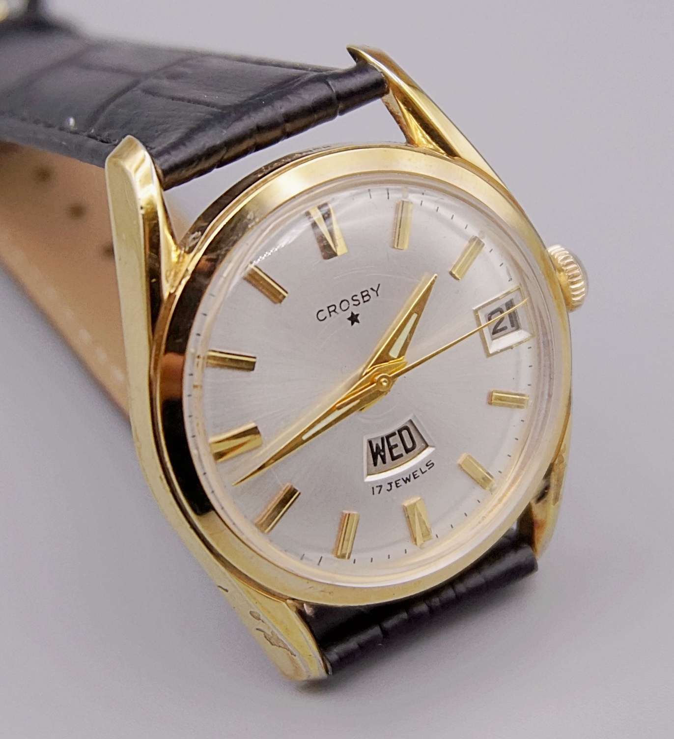 นาฬิกาเก่า CROSBY ไขลาน