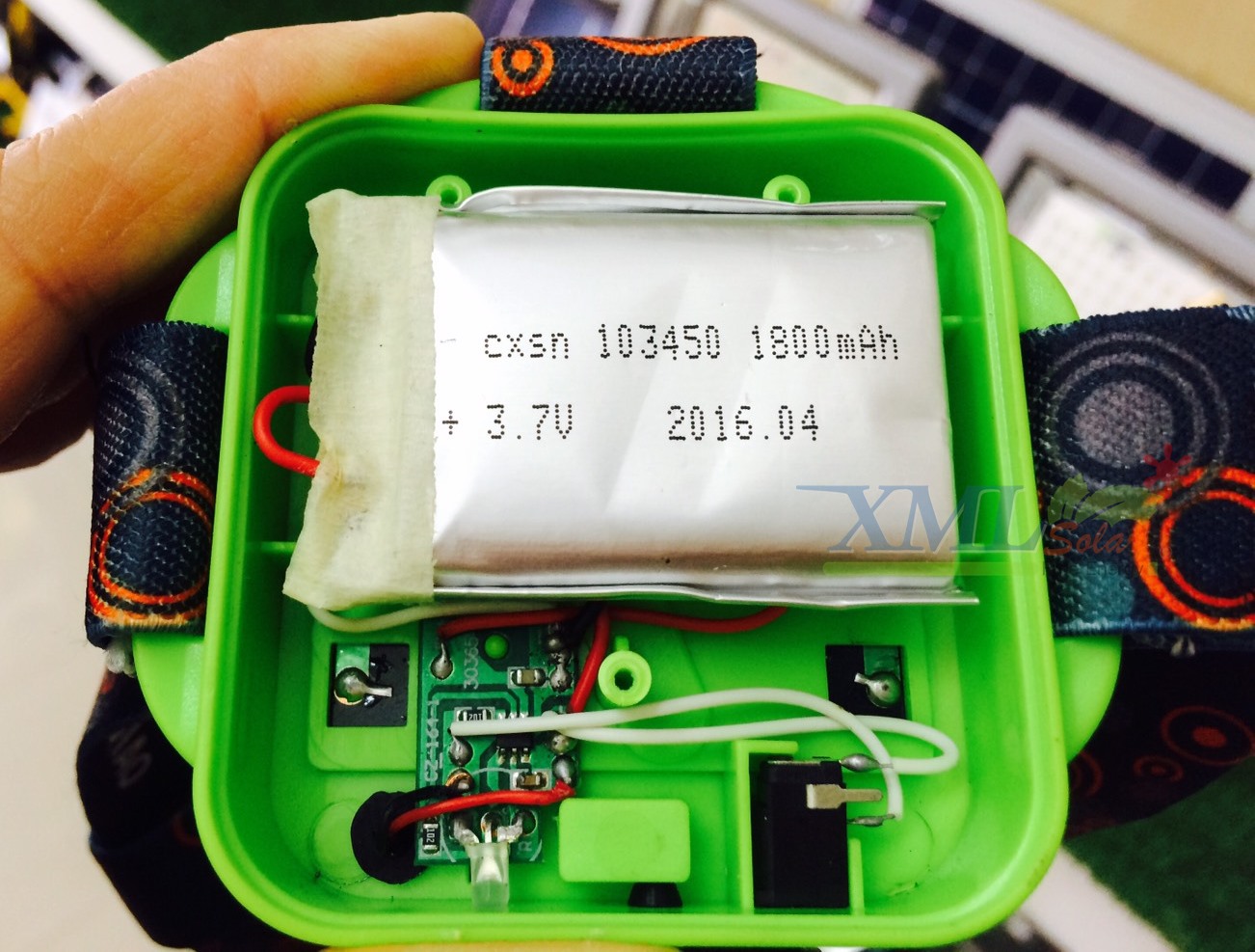 ไฟฉายคาดศีรษะโซล่าเซลล์ (Solar Head Lamp)