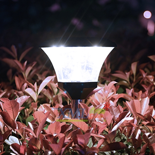 ไฟปักสนามโซล่าเซลล์ 8 Super SMD LED (แบบเหลี่ยม) สูง 80 ซม. (เเสง : ขาว)