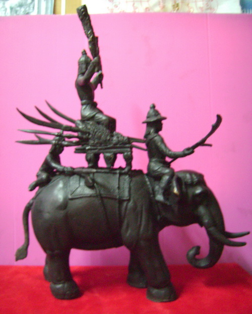 พระบูชาสมเด็จพระนเรศวรมหาราชทรงช้างศึก รหัส09554