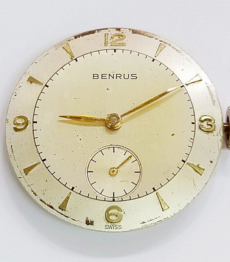 นาฬิกาเก่า BENRUS ไขลานสองเข็มครึ่ง พร้อมกล่อง