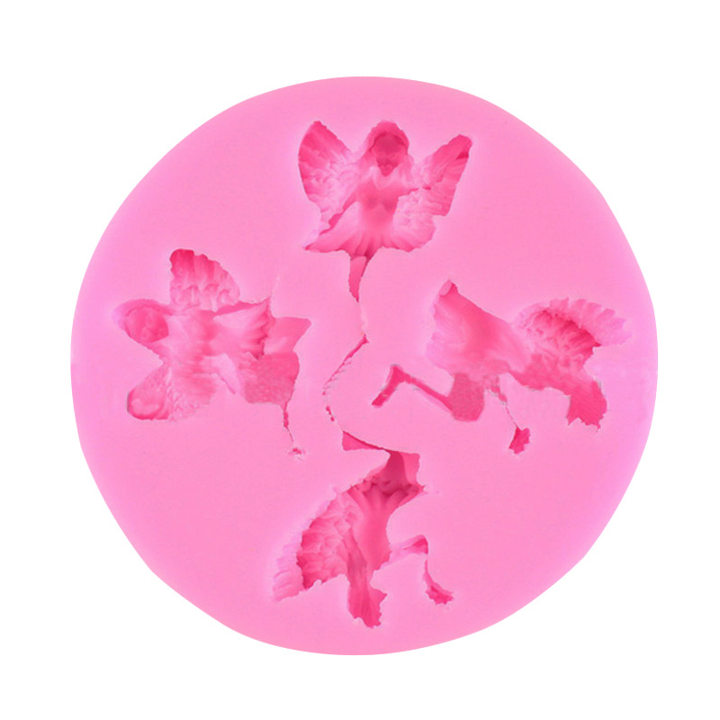 แม่พิมพ์ ซิลิโคน สำหรับทำฟองดองท์ กัมเพส รูปนางฟ้า